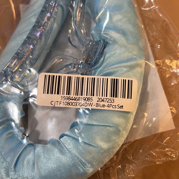 Heatless Curling Rod Headband in Blue - Picture 3 of 3